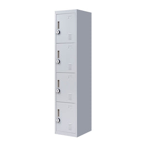4-Door Vertical Locker for Office Gym Shed School Home Storage