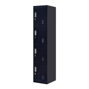 4-Door Vertical Locker for Office Gym Shed School Home Storage
