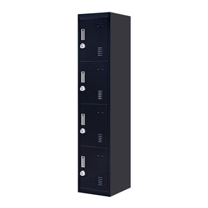 4-Door Vertical Locker for Office Gym Shed School Home Storage