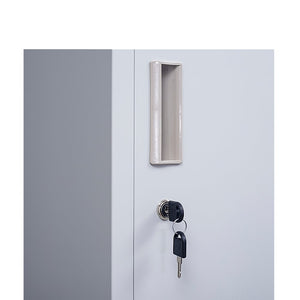 Standard Lock 6-Door Locker for Office Gym Shed School Home Storage Grey