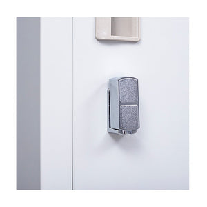 Padlock-operated Lock 6-Door Locker for Office Gym Shed School Home Storage Grey