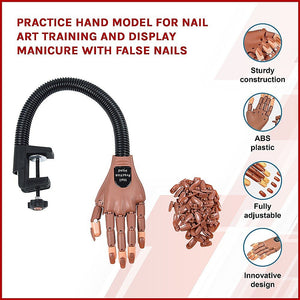 Practice Hand Model for Nail Art | Training and Display | Manicure with False Nails