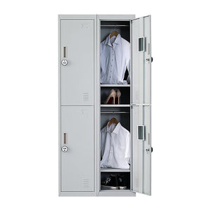Four-Door Office Gym Shed Storage Locker