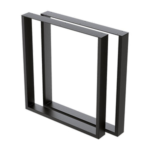 Square Table Bench Desk With Welded Black Legs