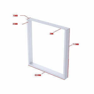 Square Shaped Table Bench Desk Legs Retro Industrial Design Fully Welded - White