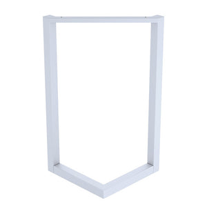 V Shaped Table Bench Desk Legs Retro Industrial Design Fully Welded - White