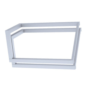 V Shaped Table Bench Desk Legs Retro Industrial Design Fully Welded - White