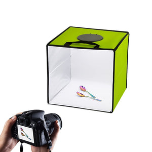 12'' LED Light Room Photo Studio Photography Lighting Tent Kit Backdrop Cube Box