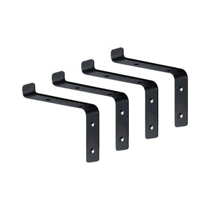 Floating Wall Shelf Brackets Heavy Duty Rustic Industrial 4-Pack
