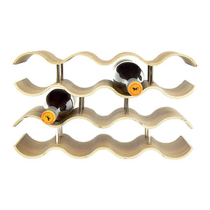 Wooden Wave Wine Rack/Creative Home Grape Wine Holder Shelf Cabinet/Bottle Rack