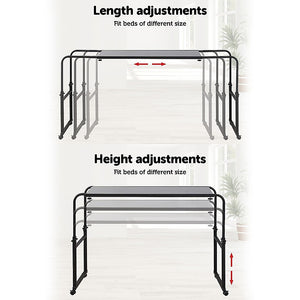 Overbed Table Work Laptop Desk with Wheels