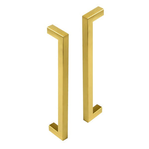 Brushed Brass Drawer Pulls Kitchen Cabinet Handles - Gold Finish 192mm
