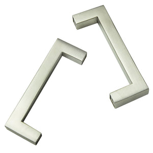 Brushed Nickel Stainless Steel Kitchen Cabinet Square Drawer Pull Door Handles 15-Pack