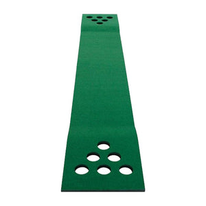 Golf Beer Pong Game Toy Set Green Golf Putting Matt with 2 Putters, 6 Balls