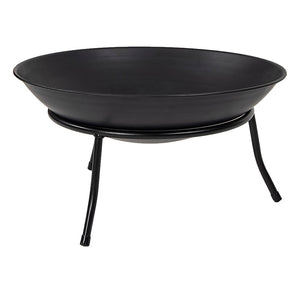 Cast Iron Fire Bowl Traditional Log Fire Pit Outdoor Heating Camp Site Barbecue