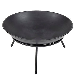 Cast Iron Fire Bowl Traditional Log Fire Pit Outdoor Heating Camp Site Barbecue