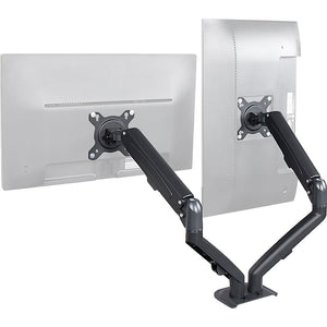 Dual Screen Gas-strut Monitor Stand Mount Desktop Bracket for LED/LC