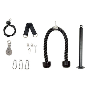 Pulley System Cable Attachment Pull Down Machine DIY Home Gym Workout Kit