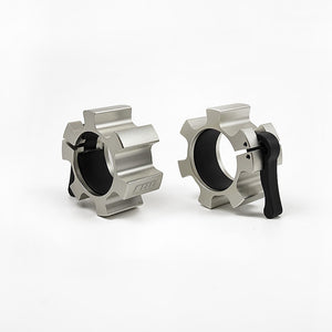 Aluminium Olympic Lock Collars | Pair Barbell Clamps Clips Quick