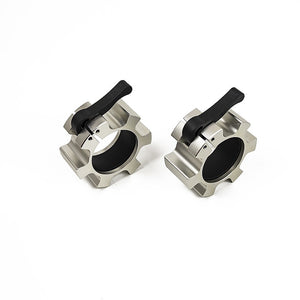 Aluminium Olympic Lock Collars | Pair Barbell Clamps Clips Quick