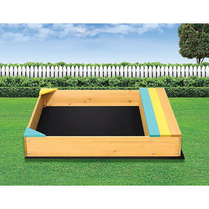 Wooden Backyard Sandbox for Kids | Outdoor Play Toy | Sandpit Design