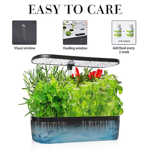 Hydroponics Growing System Indoor Germination Kit | 12 Pods | Home Gardening LED