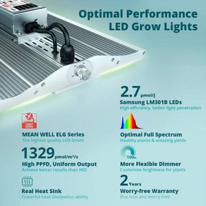 Viparspectra XS1000 Full Spectrum LED Grow Light