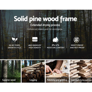 Single Wooden Bed Frame | Bedroom Furniture | Kids