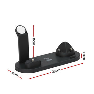 Devanti 4-in-1 Wireless Charging Station Dock for Phones