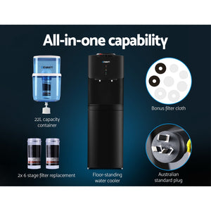 Water Cooler Dispenser Stand | Cold Hot Chiller Purifier | 22L Bottle Filter