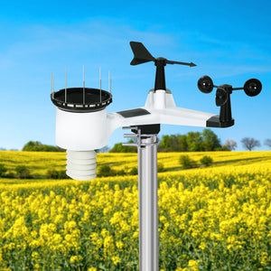 Devanti Weather Station Indoor Outdoor Wireless WiFi | Professional Solar Sensor Weather Station
