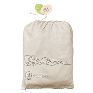 White/Macadamia Bamboo Quilt Cover - King