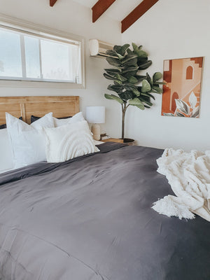 White Bamboo Pillow Slips - Pair