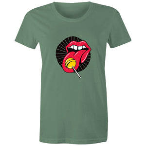 Women's Lollipop Lips T-shirt - The Hippie House
