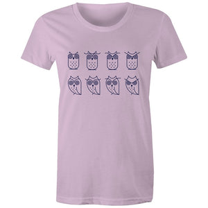 Women's Owl Emotions T-shirt