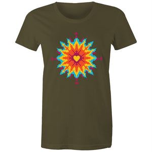 Women's Abstract Heart T-shirt