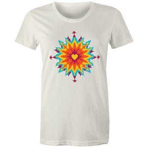 Women's Abstract Heart T-shirt