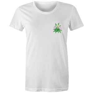 Women's Psychedelic Plant Pocket T-shirt