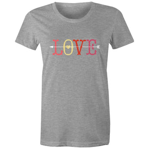 Women's Love With Cupid Arrow T-shirt