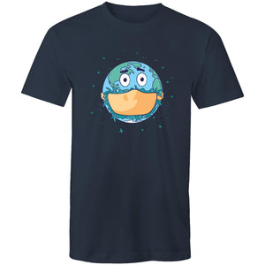 Men's Face Mask Earth T-shirt