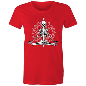 Women's Meditating Skeleton T-shirt