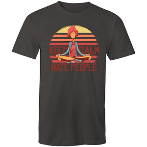 Men's Funny Keep Calm And Hate People T-shirt