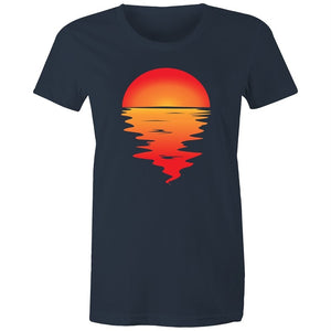 Women's Red Sunset T-shirt