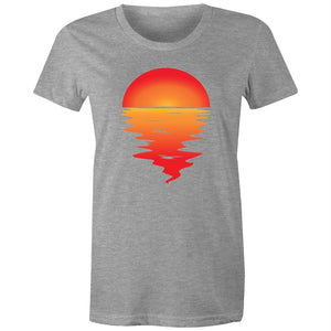 Women's Red Sunset T-shirt