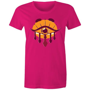 Women's Orange All Seeing Eye T-shirt