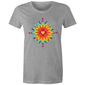 Women's Abstract Heart T-shirt