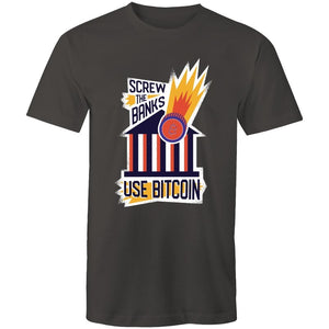 Men's Screw The Banks Use Bitcoin T-shirt