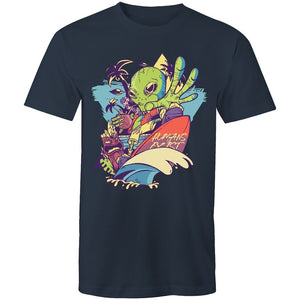 Men's Cool Surfing Alien T-shirt