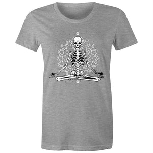 Women's Meditating Skeleton T-shirt