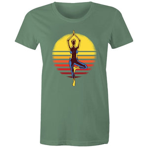 Women's Yoga Sunset T-shirt